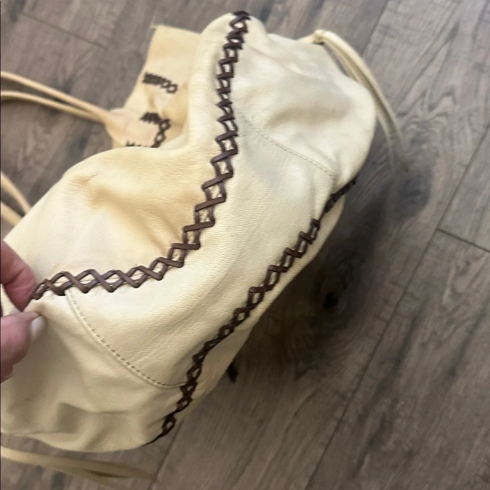 Large Vintage Sondra Roberts Leather Tote Hobo Bag TLC Project
